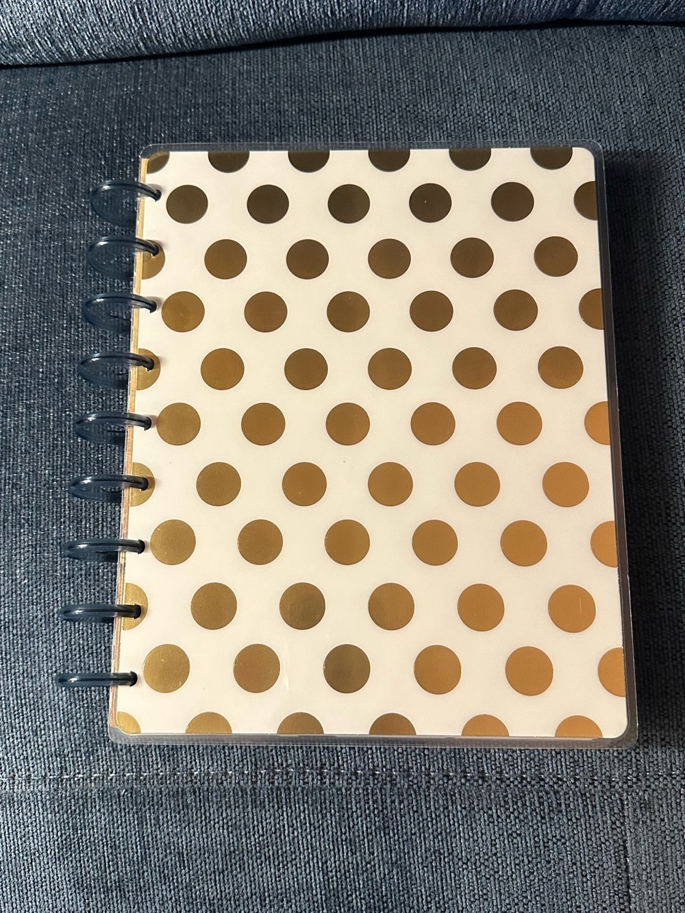 Happy Planner Gold Polka Dot Classic Undated Vertical Layout